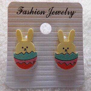 *HOST PICK* Easter Egg Rabbit Earrings